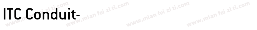 ITC Conduit字体转换